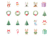 Watercolor cute christmas clipart, an Illustration by Designworld (Thumbnail 4 of 5)