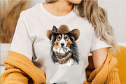 Cute Western Cowboy Dogs Clipart, an Animal Illustration by SVGArt (Thumbnail 3 of 5)