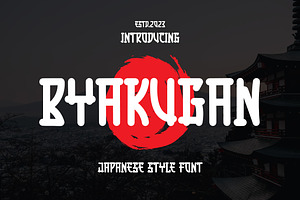 BYAKUGAN - Japanese Style Font, a Serif Font by ENATIVE
