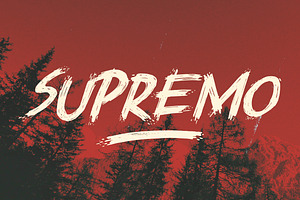 Supremo | Horror Font