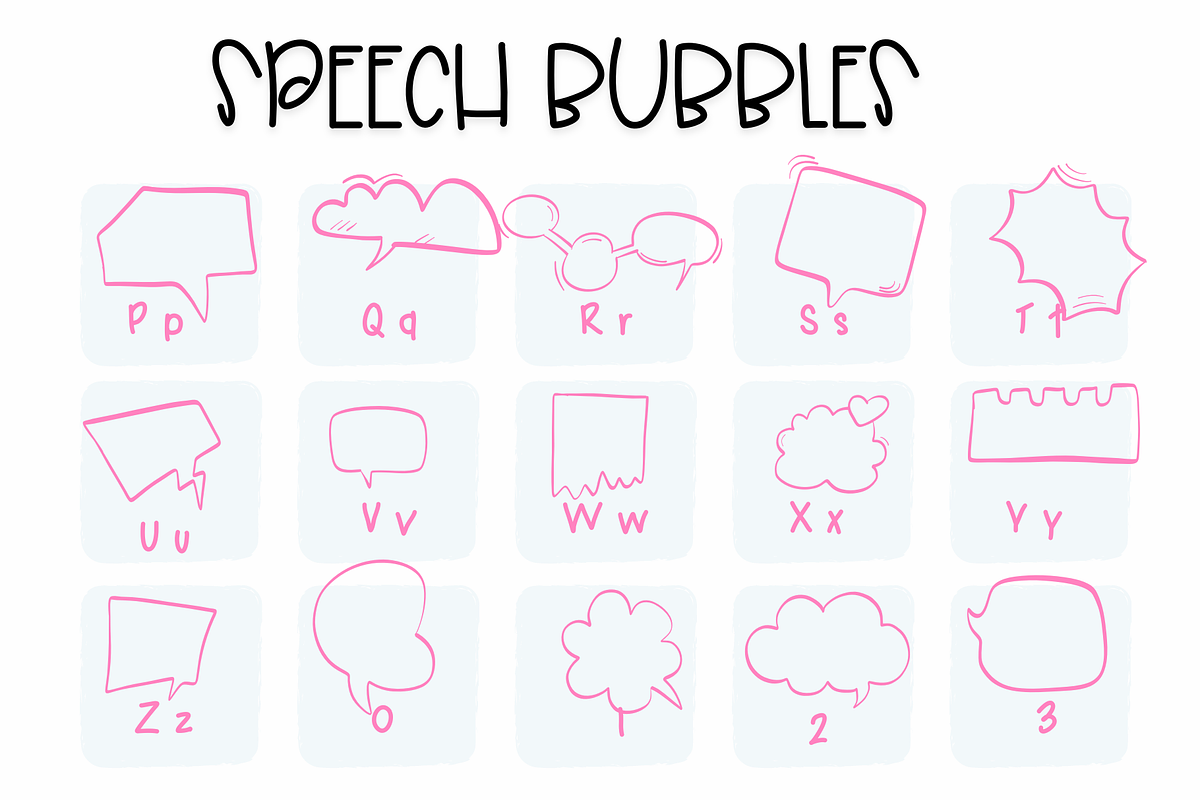 Speech Bubble| Symbols Fonts, a Symbol Font by Sirinart (Photo 3 of 5)
