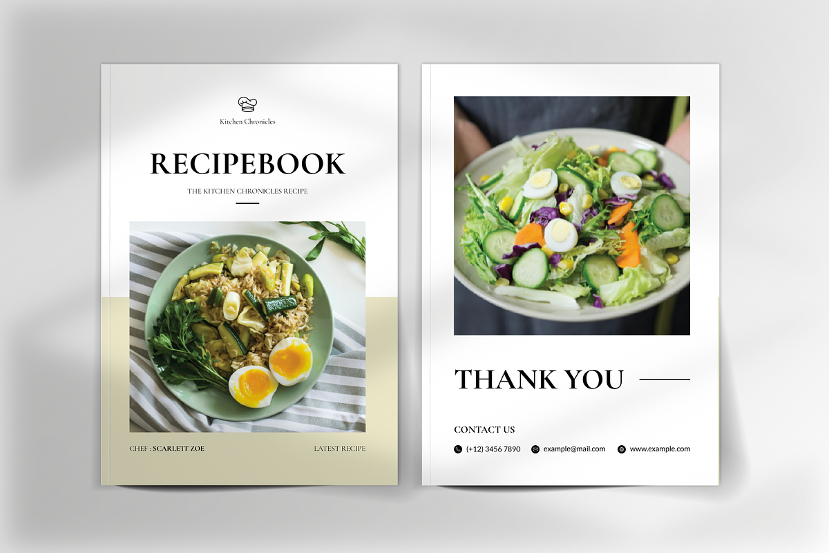 Cookbook & Recipe Book Template, a Magazine Template by Annora Studio (Photo 2 of 6)