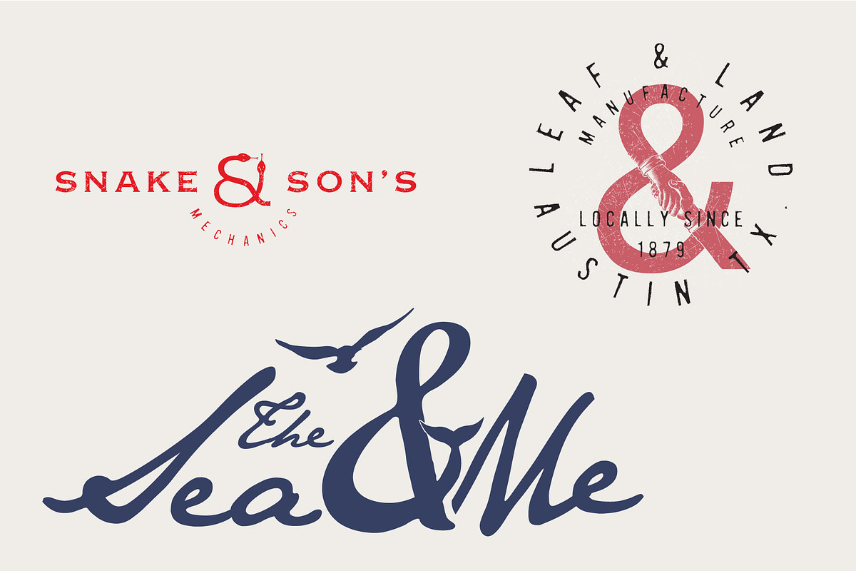 Graphic Ampersands for Logos Kit, a Branding & Logo Template by Tropical Type (Photo 7 of 8)