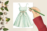 Watercolor Summer Mood Clipart, a Seasonal Illustration by CitraGraphics (Thumbnail 5 of 6)