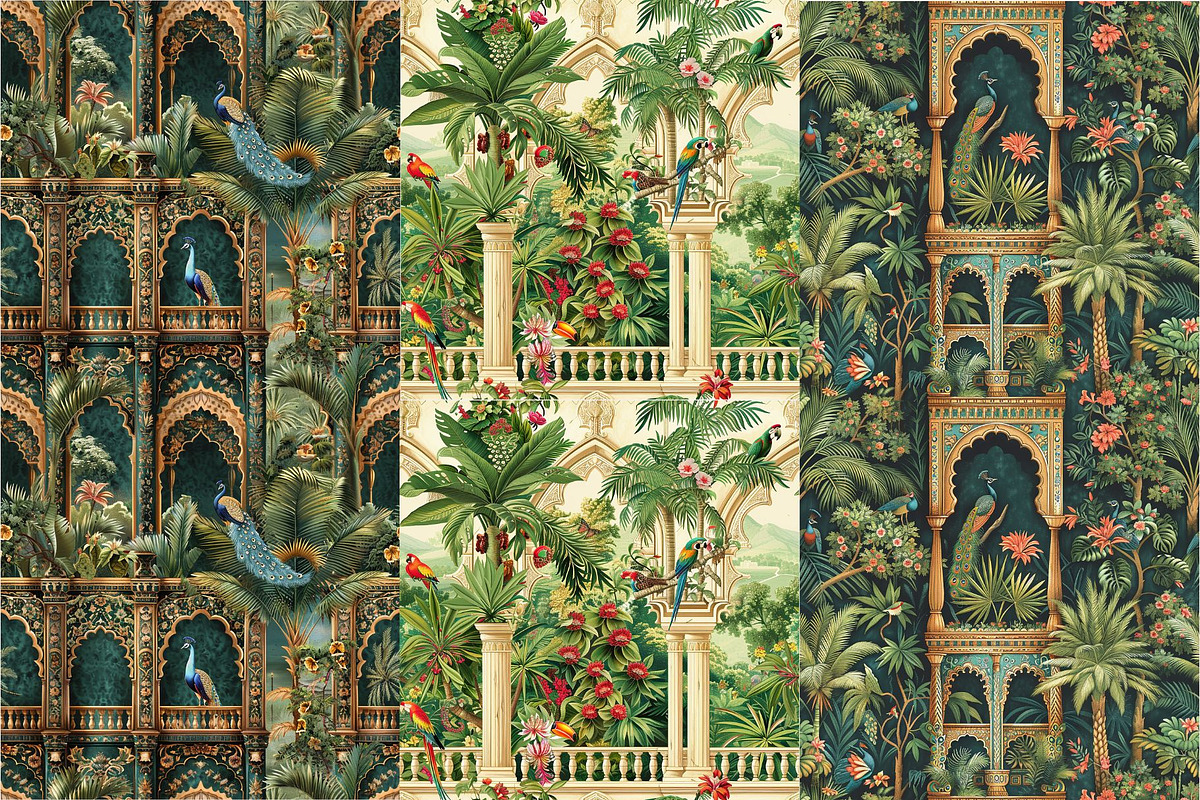 10 Patel's Tropical Haven Patterns, a Pattern Graphic by Inknfolly (Photo 3 of 6)