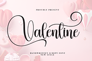 Valentine | Script Font, a Handwritten Font by Scratchones (Thumbnail 1 of 9)