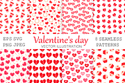 Valentine's pattern. Hearts pattern, a Pattern Graphic by IrinaShishkova (Thumbnail 1 of 6)