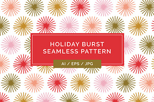 Holiday Burst Seamless Pattern