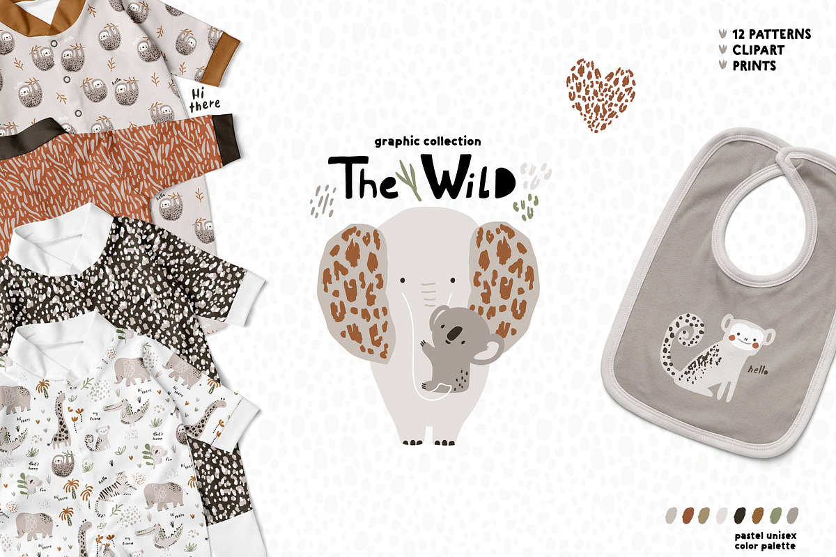 The WILD kids graphic collection, a Pattern Graphic by solmariart (Photo 1 of 8)