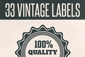 33 VINTAGE LABELS