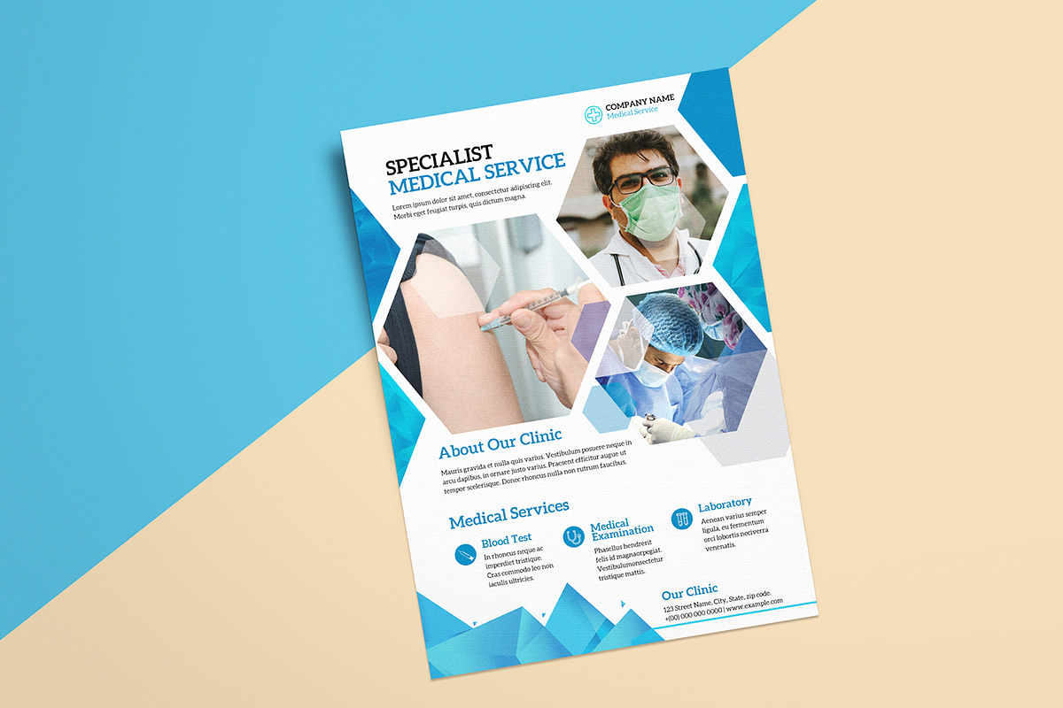 Medical Clinic Service Flyer, a Flyer Template by retrographix (Photo 4 of 4)