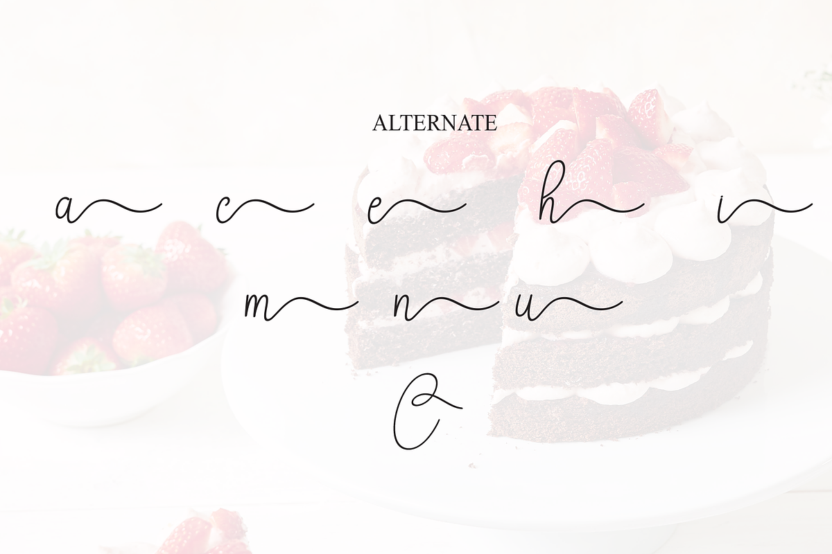 Cake | Script Font, a Blackletter Font by Scratchones (Photo 8 of 9)