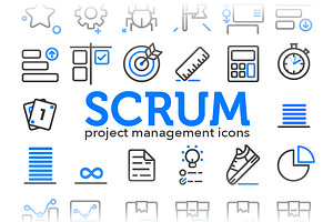 Scrum - Project Management Icons