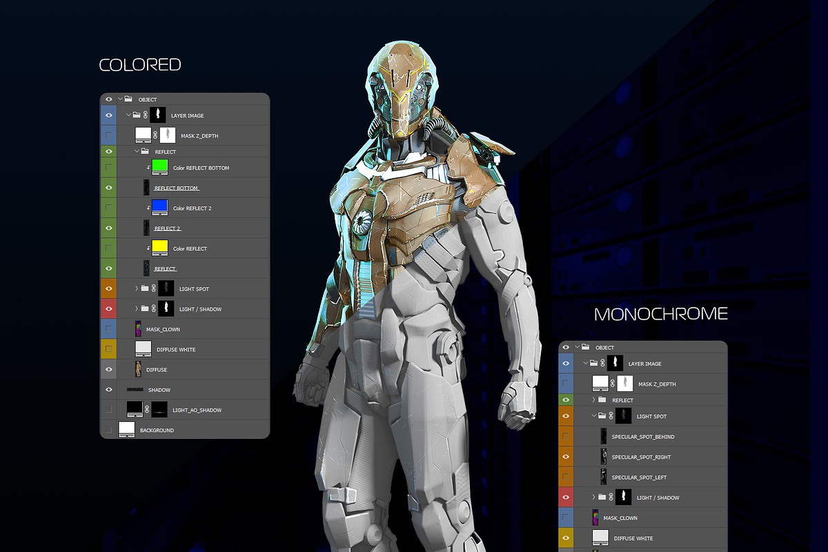 Security Robots Mockup #1, a Product Mockup by ARKS ACADEMY (Photo 3 of 8)