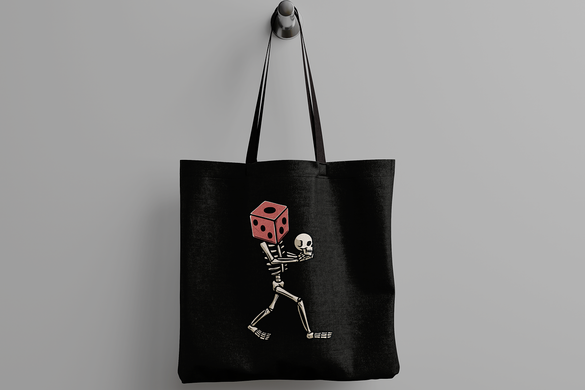 Skeleton with Dice Head, an Object Illustration by nomlimo.com (Photo 2 of 3)