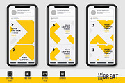 Yellow Social media template, a Social Media Template by Izalsye (Thumbnail 3 of 3)