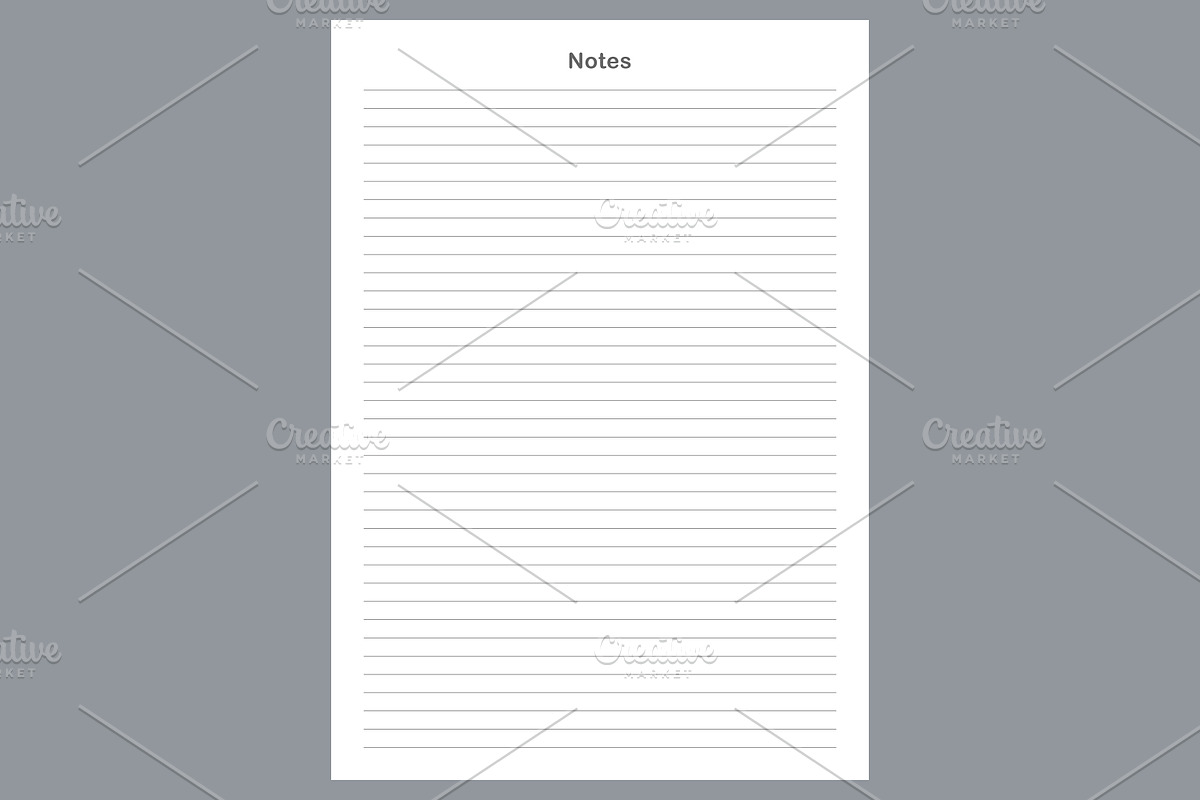 Generic Notes Planning Pages Planner, a Stationery Template by shahsoft (Photo 2 of 4)
