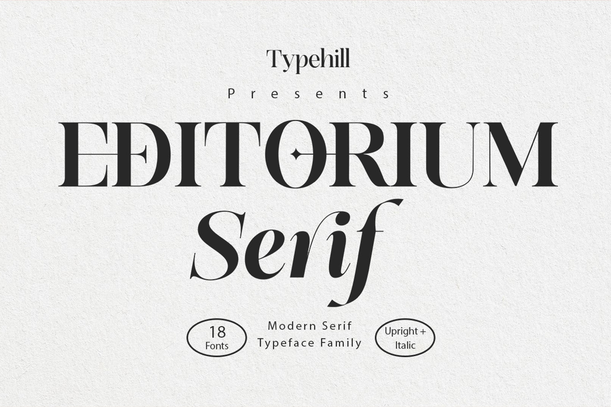 Editorium Serif, a Serif Font by Typehill (Photo 1 of 14)