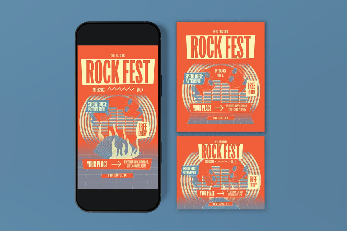 Rock Concert Flyer preview 3
