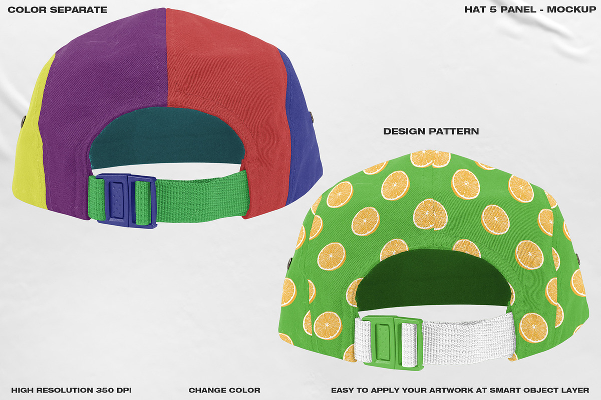 Hat 5 Panel - Mockup, a Hat Mockup by DaldSgh (Photo 10 of 18)