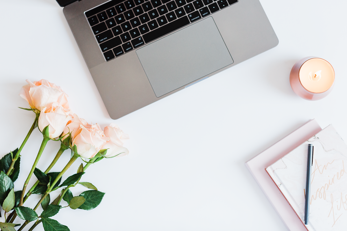 Girlboss Desk Overlay with Macbook, a Background Photo by T&V Design Co. (Photo 2 of 2)
