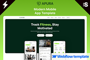 Apura: Mobile App Webflow Template, a Landing Page Template by Flow Samurai Templates (Thumbnail 6 of 6)