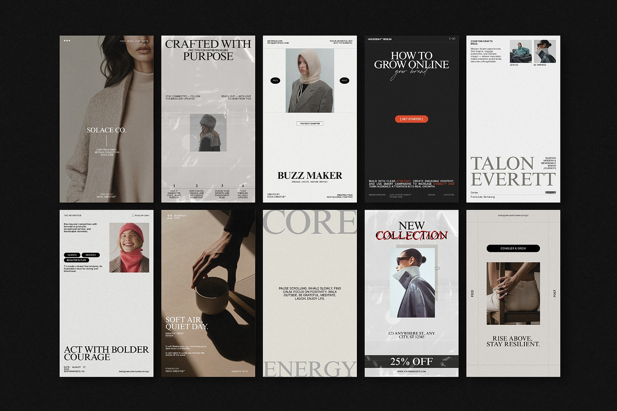 ZUNO | Instagram Post & Story (III), a Social Media Template by The Aesthetic Studio (Photo 6 of 10)