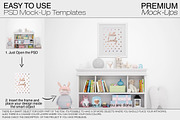 Nursery Wallpaper & Frames Mockups, a Product Mockup by mock-ups (Thumbnail 4 of 23)