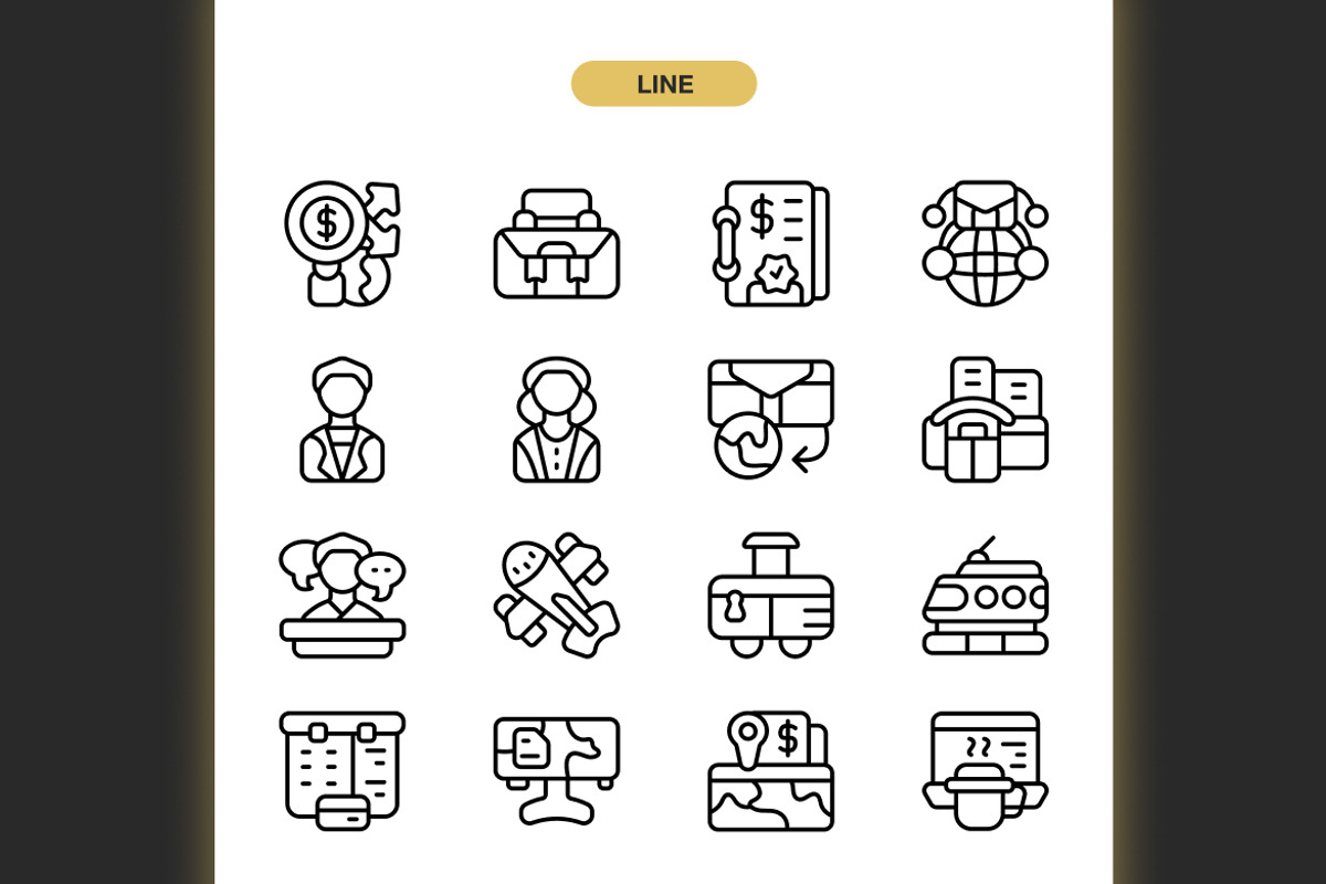 Business Trip Icons, an Icon by Spacepixel Creative (Photo 2 of 3)