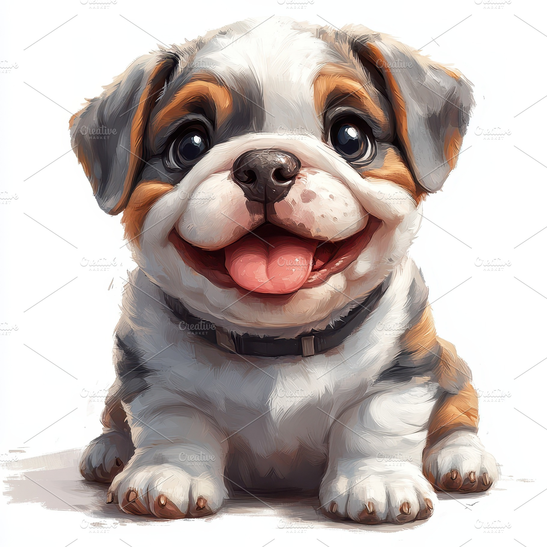 Adorable Bulldog Puppy Happy Dog Pai, an Animal Photo by Pixeness Studio