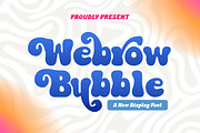 Webrow Bubble - Display Bubble Font, a Sans Serif Font by Rishsketch (Thumbnail 1 of 11)