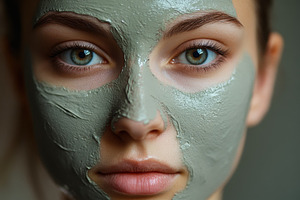 Beautician applies revitalizing, a Photo by Pavel_design