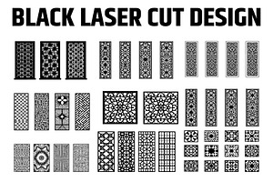 Black Decorative Laser Cut Design, an Illustration by BIPLOB EXPERT