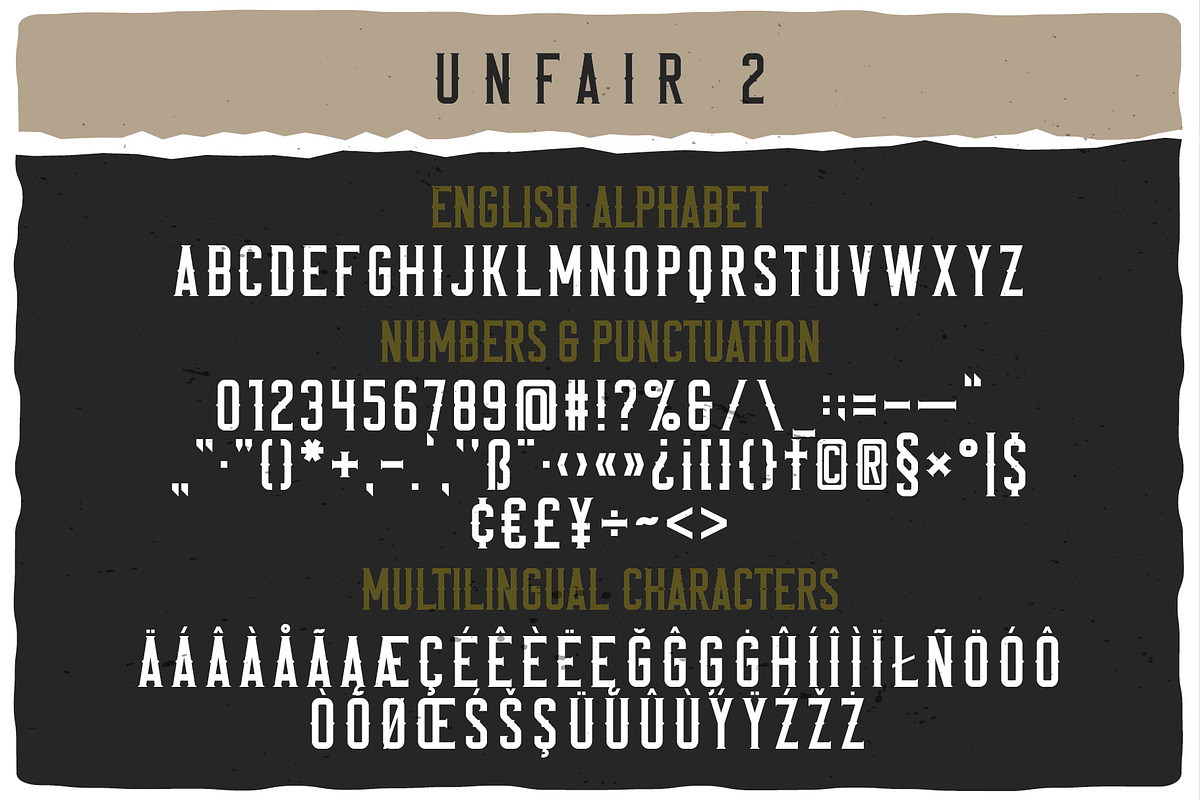 Unfair Font Family, a Font by VozzyStock (Photo 6 of 12)
