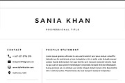 Resume Template/CV, a Resume Template by Symie Design (Thumbnail 4 of 7)