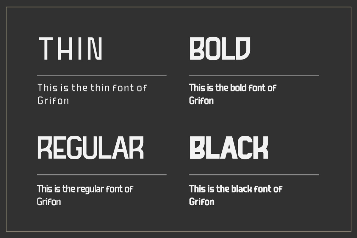Grifon, a Sans Serif Font by twinstd (Photo 3 of 11)
