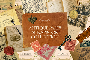Antique Paper Scrapbook Collection