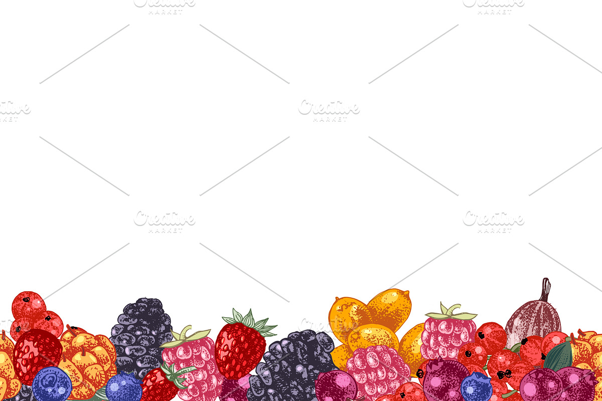 Fresh berries, a Food Illustration by handsketched (Photo 18 of 21)
