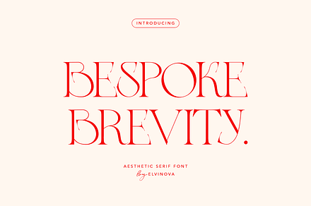Bespoke Brevity | Modern Serif