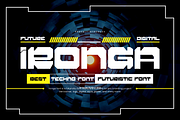 Ironga - Futuristic Font, a Sans Serif Font by QR Design Studio (Thumbnail 2 of 11)