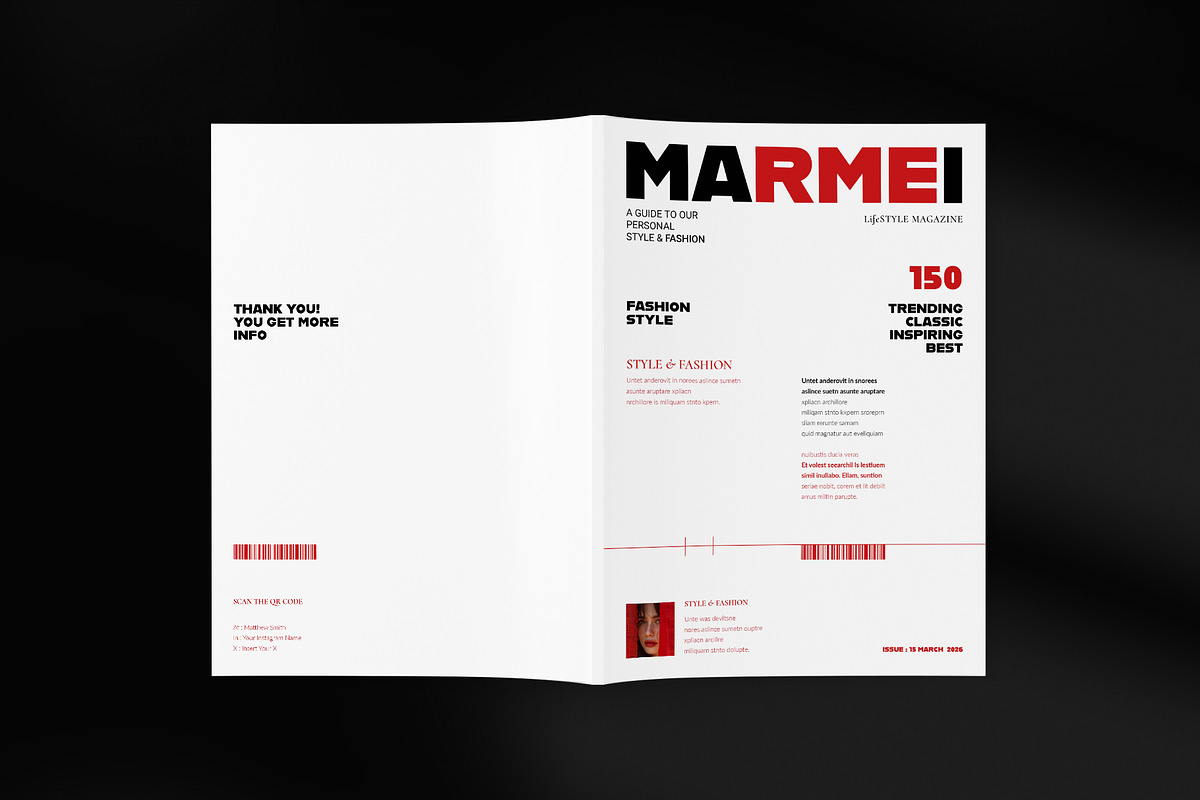 Lifestyle Magazine Template, a Magazine Template by ElvinPrint (Photo 17 of 19)