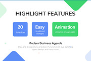 Modern Business Agenda PowerPoint, a Presentation Template by Loin Studio (Thumbnail 2 of 4)