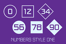 Numbers Style One Fonts