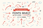 Font Select ICON - Massive update !, a Symbol Font by David is Creative (Thumbnail 1 of 4)