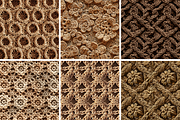 Brown Crochet Seamless Patterns, a Pattern Graphic by PrintablesByFranklyn (Thumbnail 2 of 4)