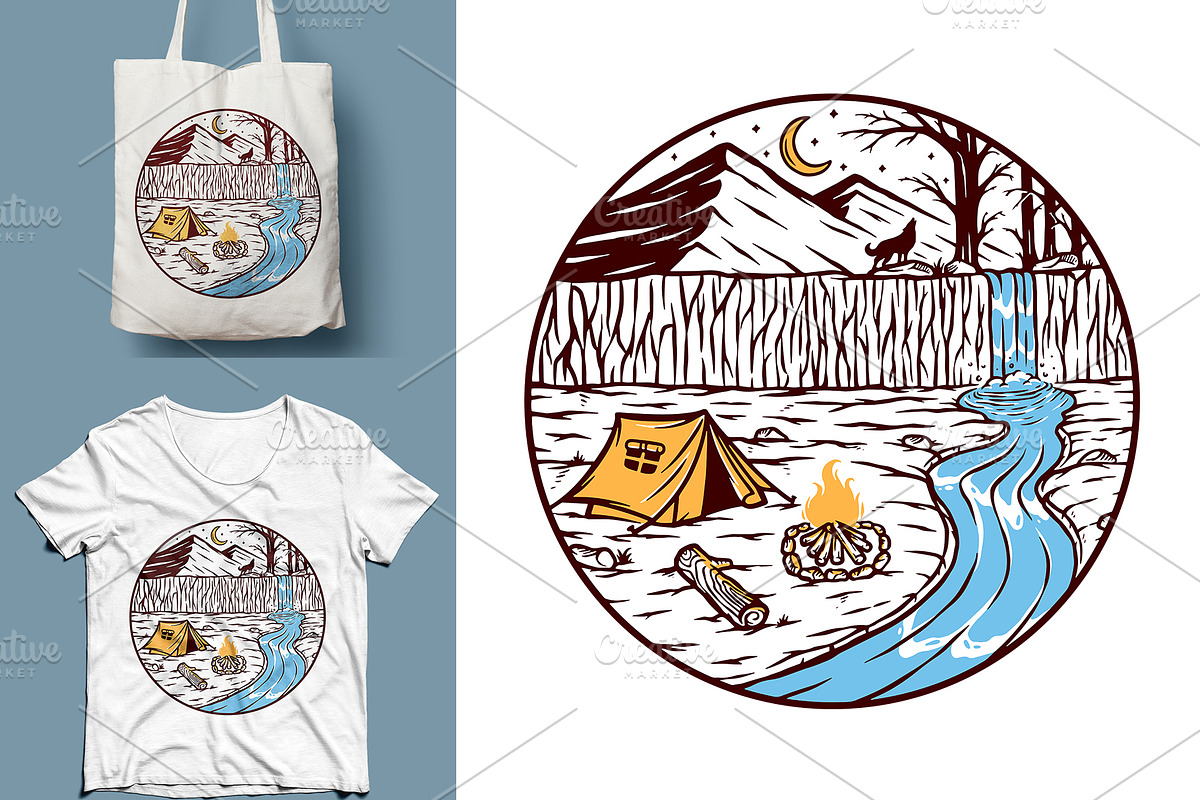 25 in 1 Bundle - Beach & Mountain, a Seasonal Illustration by gunaonedesign (Photo 9 of 21)