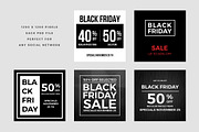 Black Friday Social Media Banner V2, a Social Media Template by MinimalStudioCo (Thumbnail 3 of 6)
