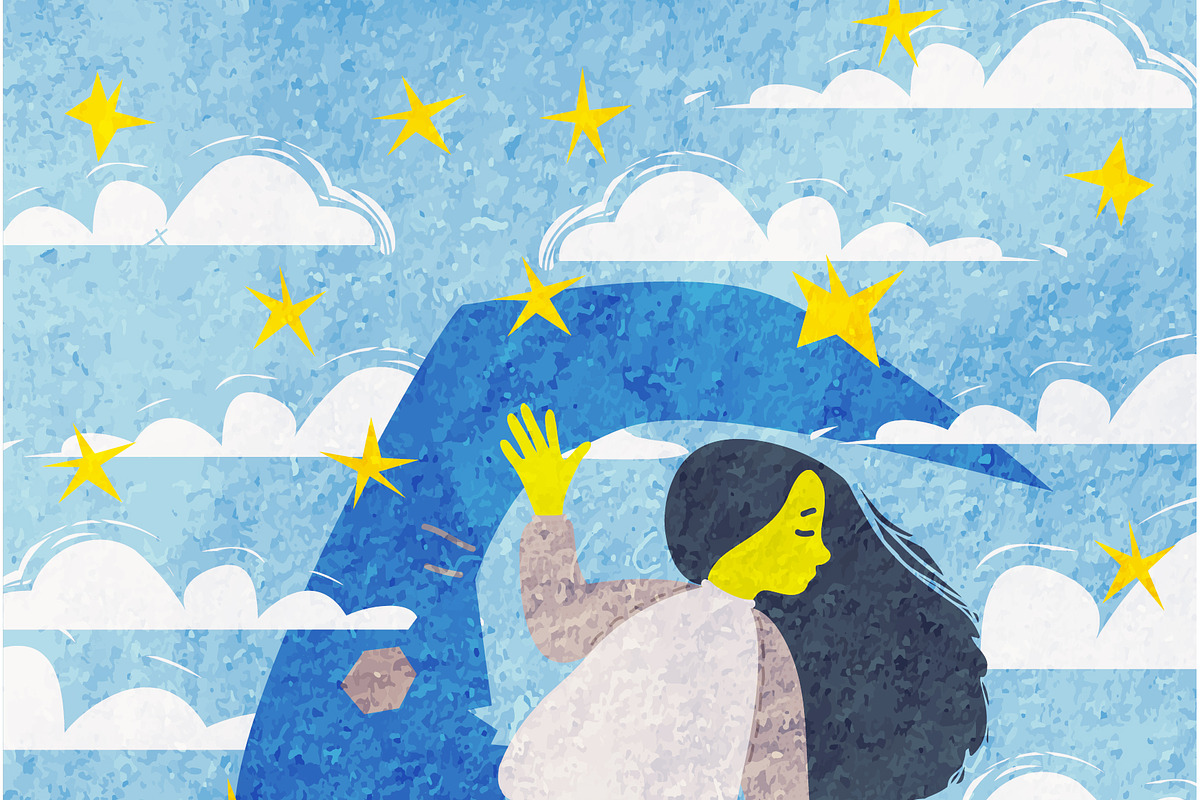 A girl on The Moon, an Illustration by Jema's (Photo 2 of 3)