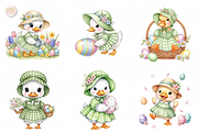 Cute Easter Duck PNG Clipart Kawaii., an Animal Illustration by KennedyStudio (Thumbnail 3 of 5)