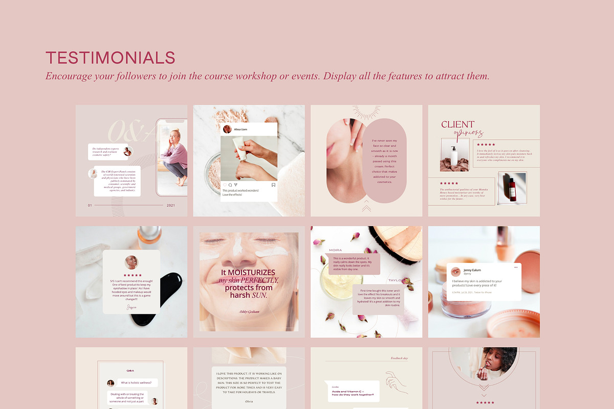 Wellness Social Media Kit CANVA PS, a Social Media Template by Sparrow & Snow (Photo 22 of 26)
